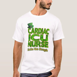 T-shirt Infirmière en soins intensifs cardiaques Shamrock