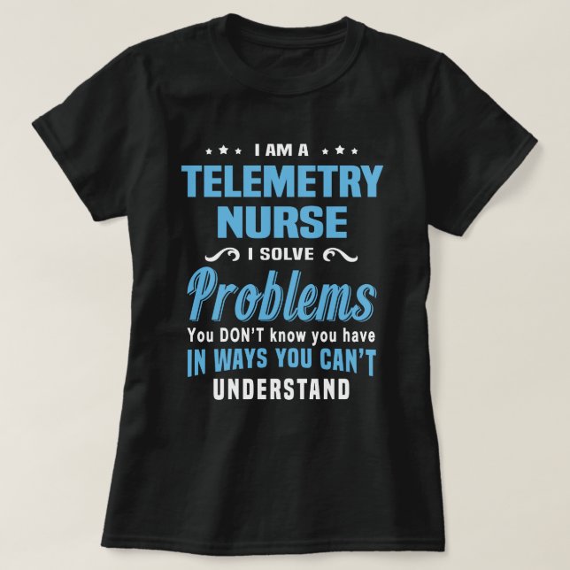 T-shirt Infirmière en télémétrie (Design devant)