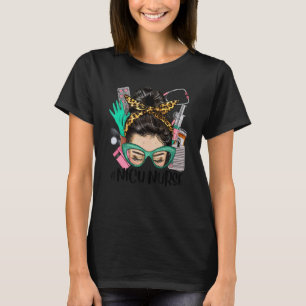 T-shirt Infirmière en USIN Nœud décoiffé Cheveux afro Vie