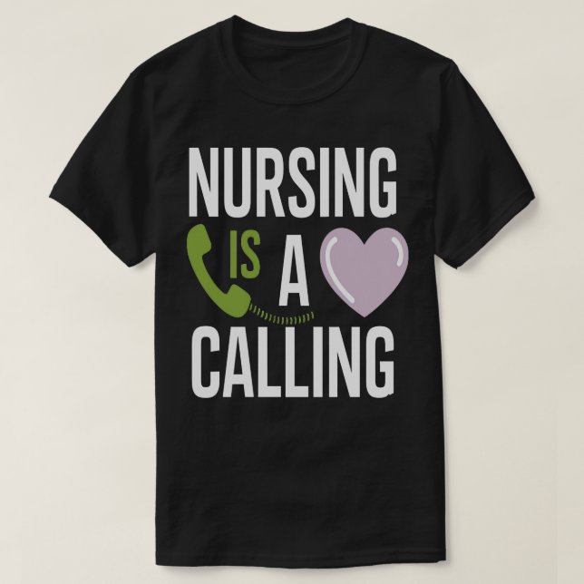 T-shirt Infirmière est un appel (Design devant)