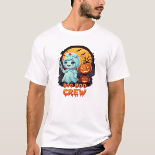 T-shirt Infirmière fantôme mignonne - Boo Boo Crew Hallowe
