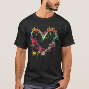 T-shirt Infirmière Flamme Coeur