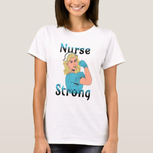 T-shirt Infirmière forte   Vibes rétro Vintages