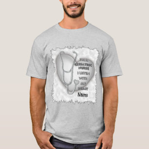 T-shirt Infirmière gériatrique Grey Heart