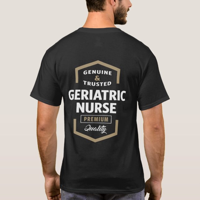 T-shirt Infirmière gériatrique | Idées cadeaux (Dos)