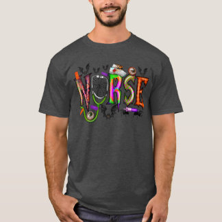 T-shirt Infirmière Halloween ami