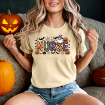 Infirmière Halloween Cartoon Lettres Éffrayantes C