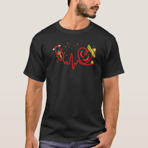 T-shirt Infirmière Heartbeat Maracas Sombrero Stethoscope
