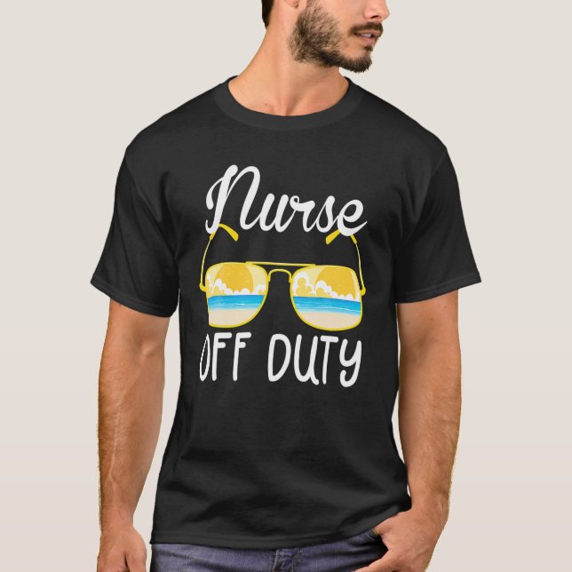 T-shirt Infirmière hors service 2022 Pause printemps Vacan (Devant)