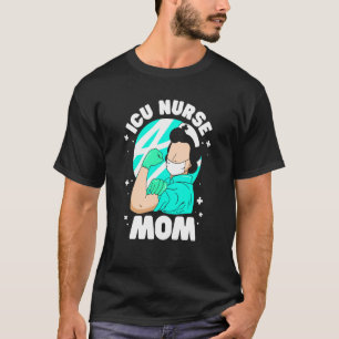 T-shirt Infirmière Icu Maman Infirmière Ice Infirmière Hôp