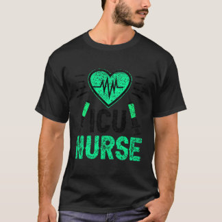 T-shirt Infirmière Icu Soins Intensifs Hôpital De Glace