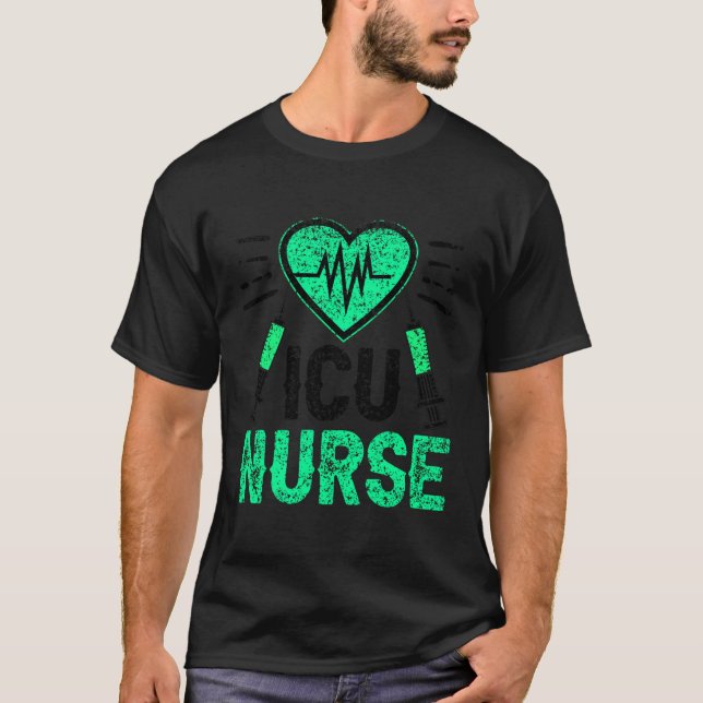 T-shirt Infirmière Icu Soins Intensifs Hôpital De Glace (Devant)