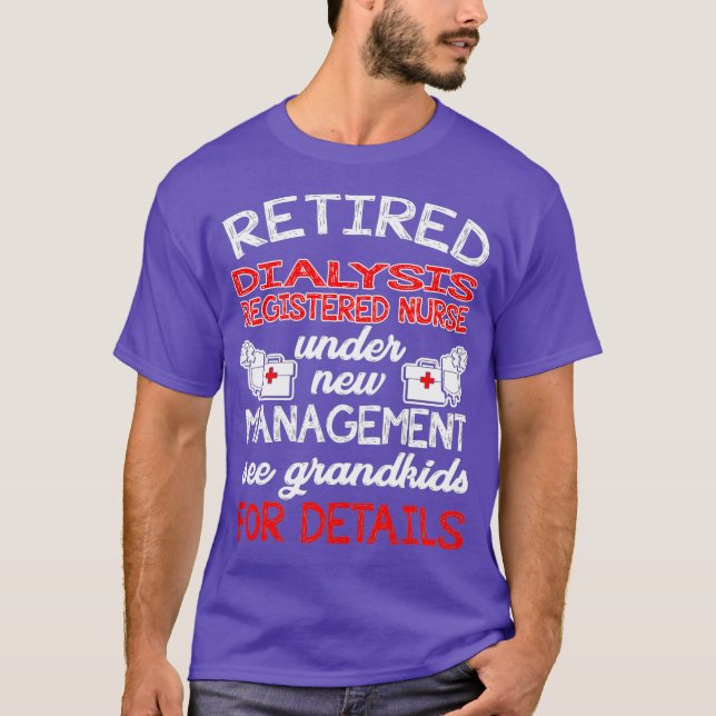 T-shirt Infirmière Infirmière inscrite À La Retraite Sous  (Devant)