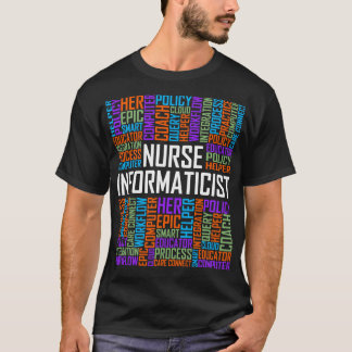 T-shirt Infirmière Informaticiste Mots