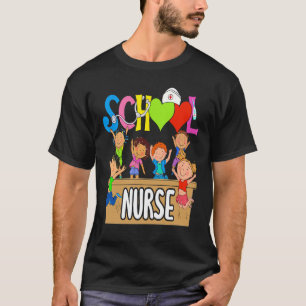 T-shirt Infirmière inscrite à l'école primaire Retourner à