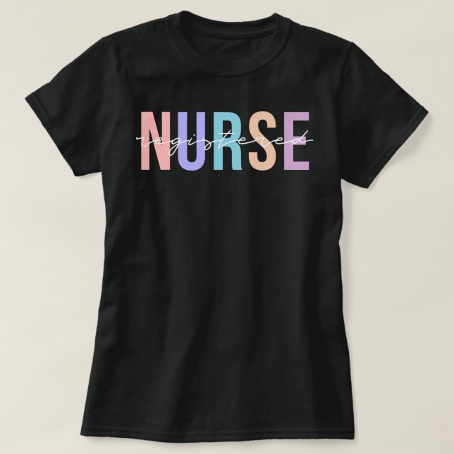 T-shirt Infirmière inscrite infirmière infirmière infirmiè (Design devant)