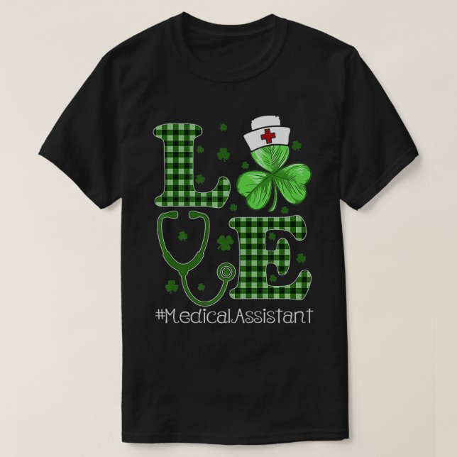 T-shirt Infirmière Jour de la Saint Patrick Et Premier Ass (Design devant)
