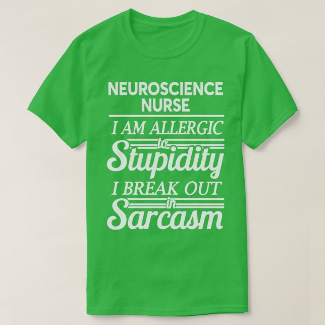 T-SHIRT INFIRMIÈRE NEUROSCIENTIFIQUE (Design devant)