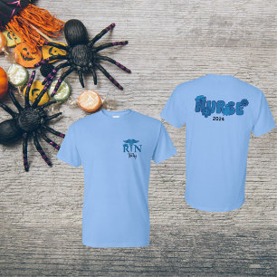 T-shirt Infirmière Nom personnalisé Date Halloween