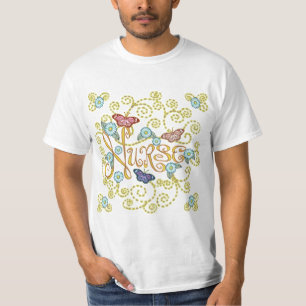 T-shirt Infirmière papillon