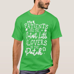 T-shirt Infirmière pédiatrique St Patrick's Day Irlandai