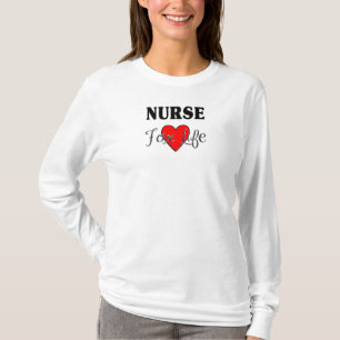 T-shirt Infirmière pendant la vie