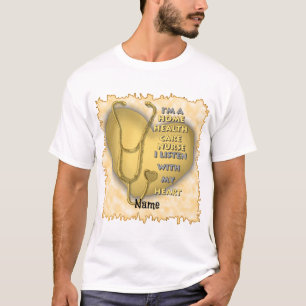 T-shirt infirmière personnalisée Yellow Home Healt