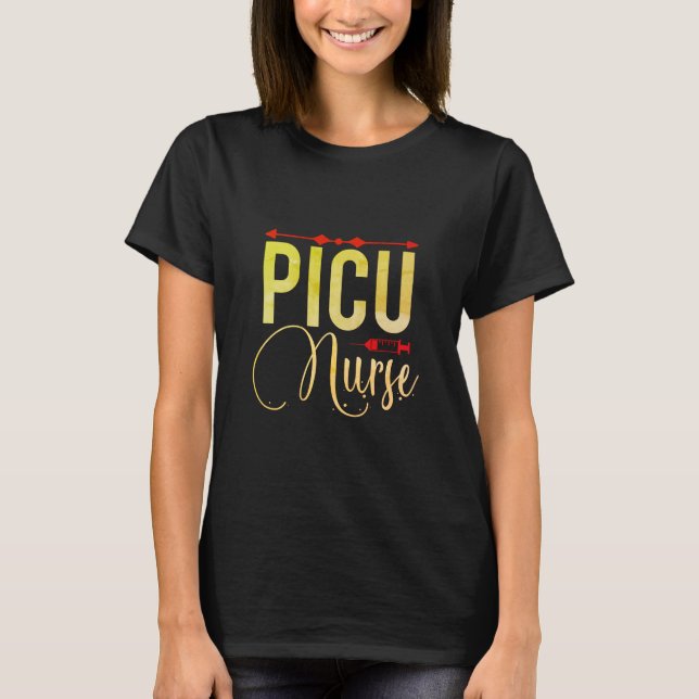 T-shirt Infirmière PICU (Devant)