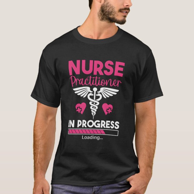 T-shirt Infirmière Praticien En Cours Np Infirmière Étudia (Devant)