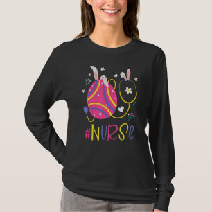 T-shirt Infirmière Rabbit Egg Lapin de Pâques Infirmière J