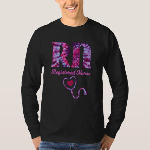 T-shirt Infirmière Rn Tie Dye Infirmière Er Infirmière Cna