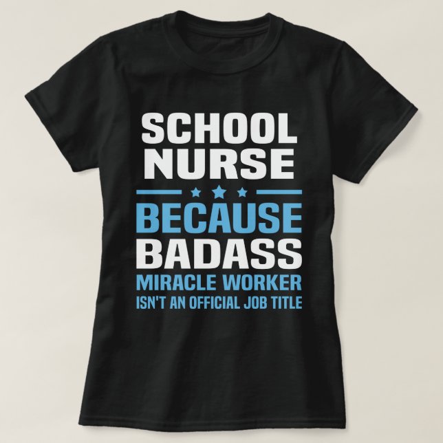 T-shirt Infirmière scolaire (Design devant)
