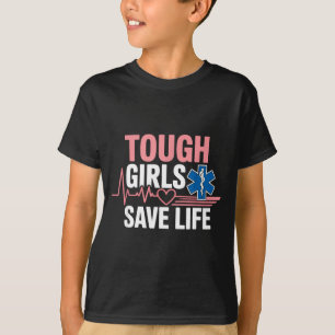 T-shirt Infirmière secouriste Ems Paramedic Amr Fille Fémi
