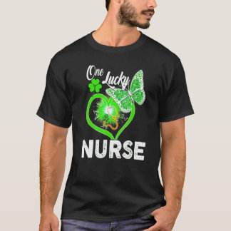 T-shirt Infirmière St Patrick S Day Chanceuse D'être Une I