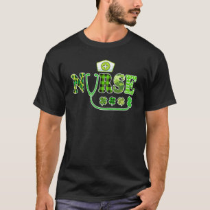 T-shirt Infirmière St Patrick S Day Infirmière Cute Travai