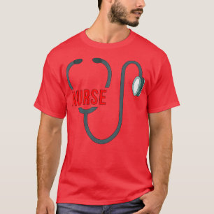 T-shirt Infirmière stéthoscope