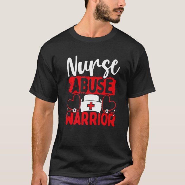 T-shirt Infirmière Survivante Stethoscope Fighter Nurse V (Devant)