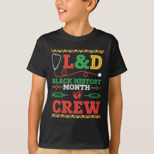 T-shirt Infirmière Terre Mois de l'histoire des Noirs Équi