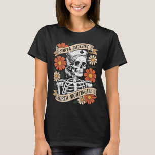 T-shirt Infirmière un peu Ratchet un peu Nightingale squel