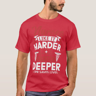 T-shirt Infirmières amusantes Comme Il Est Plus Difficile 