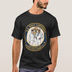 T-shirt Infirmiers de la marine américaine soutenant l'équ