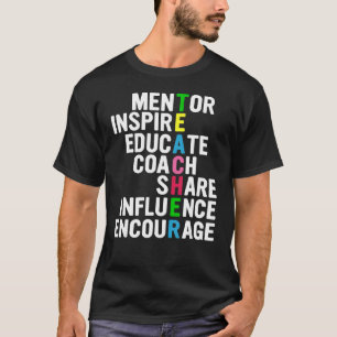 T-shirt influencer partager éduquer encourager le mentor i