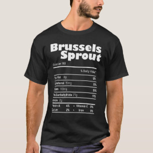 T-shirt Informations nutritionnelles sur les choux de Brux
