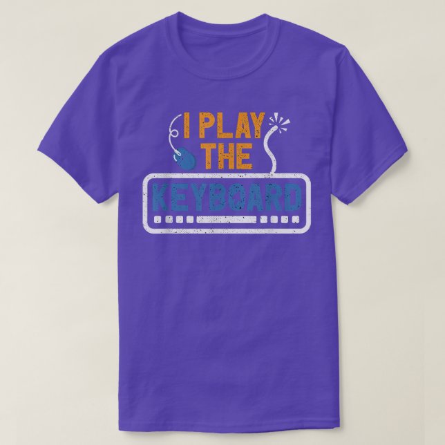T-shirt Informatique Jouer Clavier Techie Programmer C (Design devant)