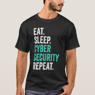 T-shirt Informatique Programmation IT Nerd Manger Sleep Cy