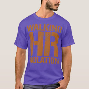 T-shirt Infraction de HR à pied Texte Vintage Dark Gold