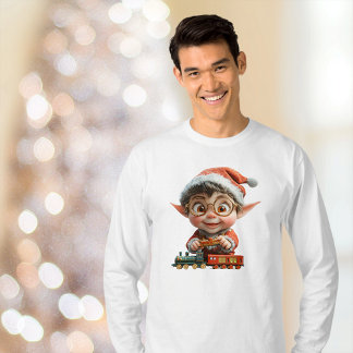 T-shirt Ingénierie Bébé Noël Elf Drôle homme