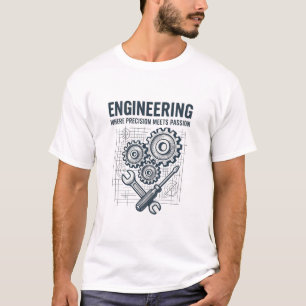 T-shirt Ingénierie : La précision rencontre la passion