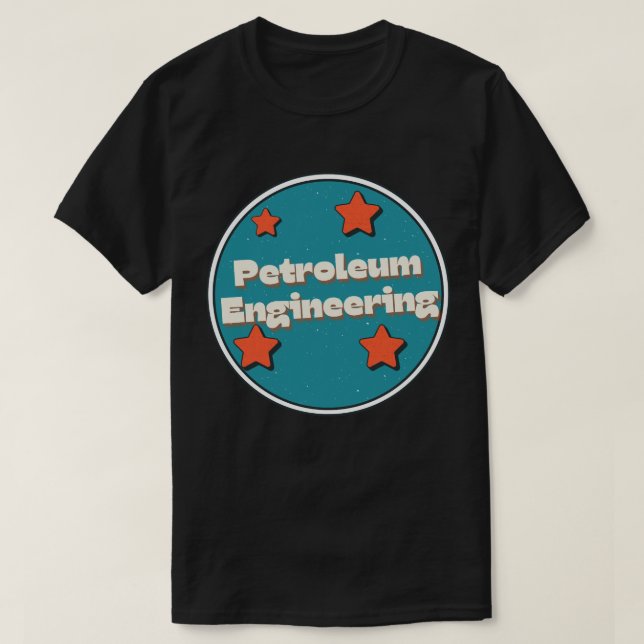 T-shirt Ingénierie pétrolière (Design devant)