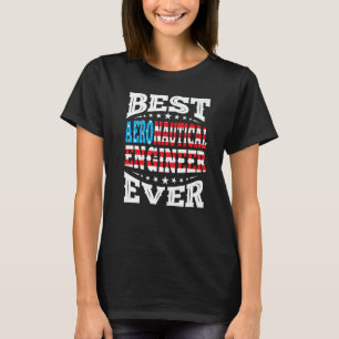 T-shirt Ingénieur Aéronautique 4 Juillet Quart Usa Ameri